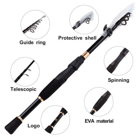 Joran Pancing Telescopic Fishing Rod Ultralight